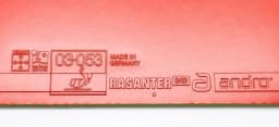 Andro Rasant table tennis rubber